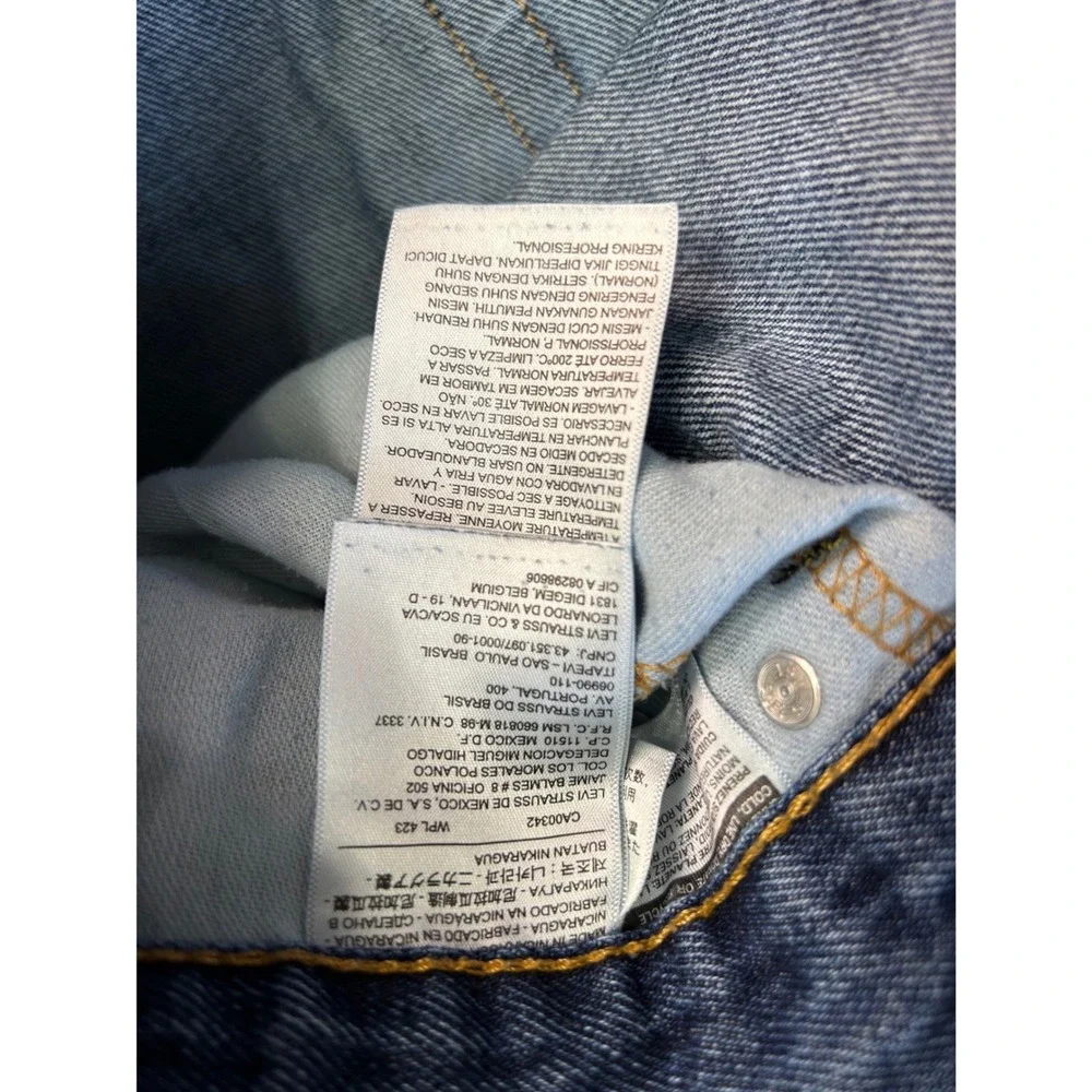 Levis 550 Original Fit VinJeans Mens 40x24 Blue Denim Straight Leg Zip &n Button